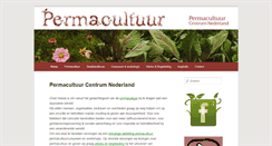 Desktop Screenshot of permacultuur.org